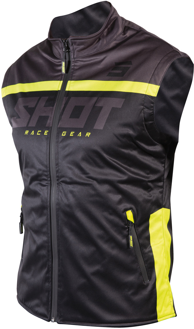 Shot Bodywarmer Lite 2-0 Motocross Weste- schwarz-gelb- Grsse S- schwarz-gelb- Grsse S Motorrad