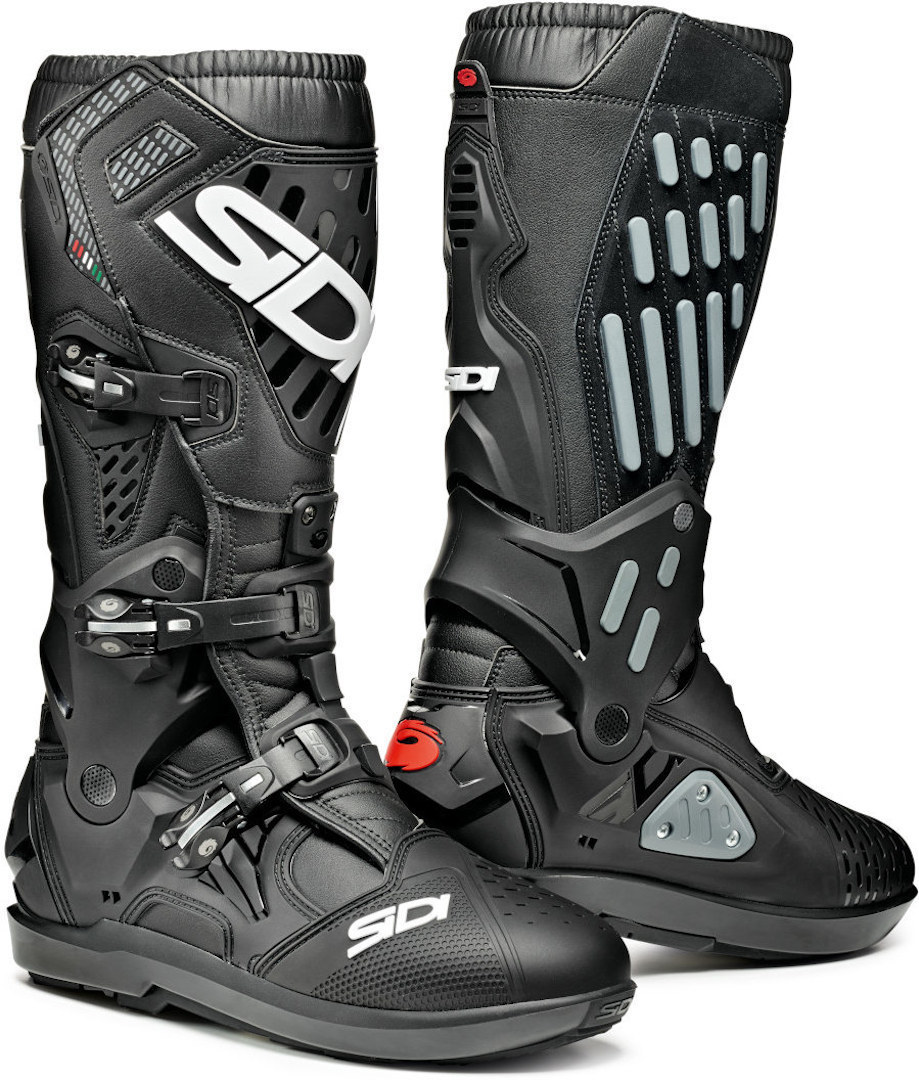 Sidi Atojo SRS Motocross Stiefel- schwarz- Grsse 40- schwarz- Grsse 40 Motorrad