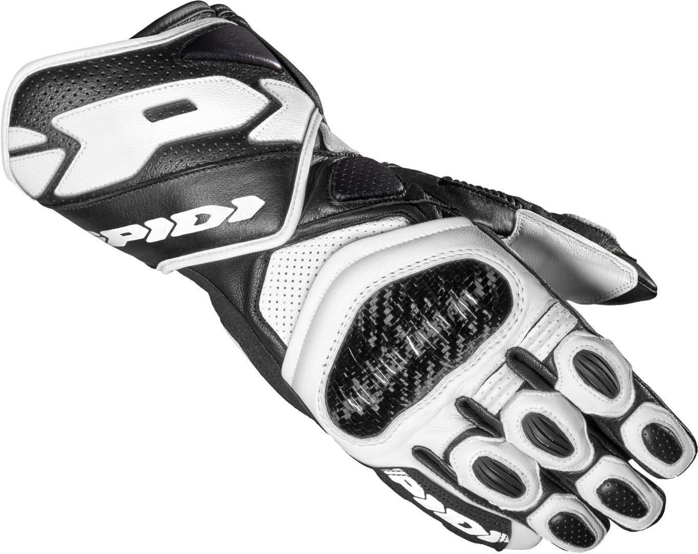 Spidi Carbo 7 Motorradhandschuhe- schwarz-weiss- Grsse XL- schwarz-weiss- Grsse XL Motorrad