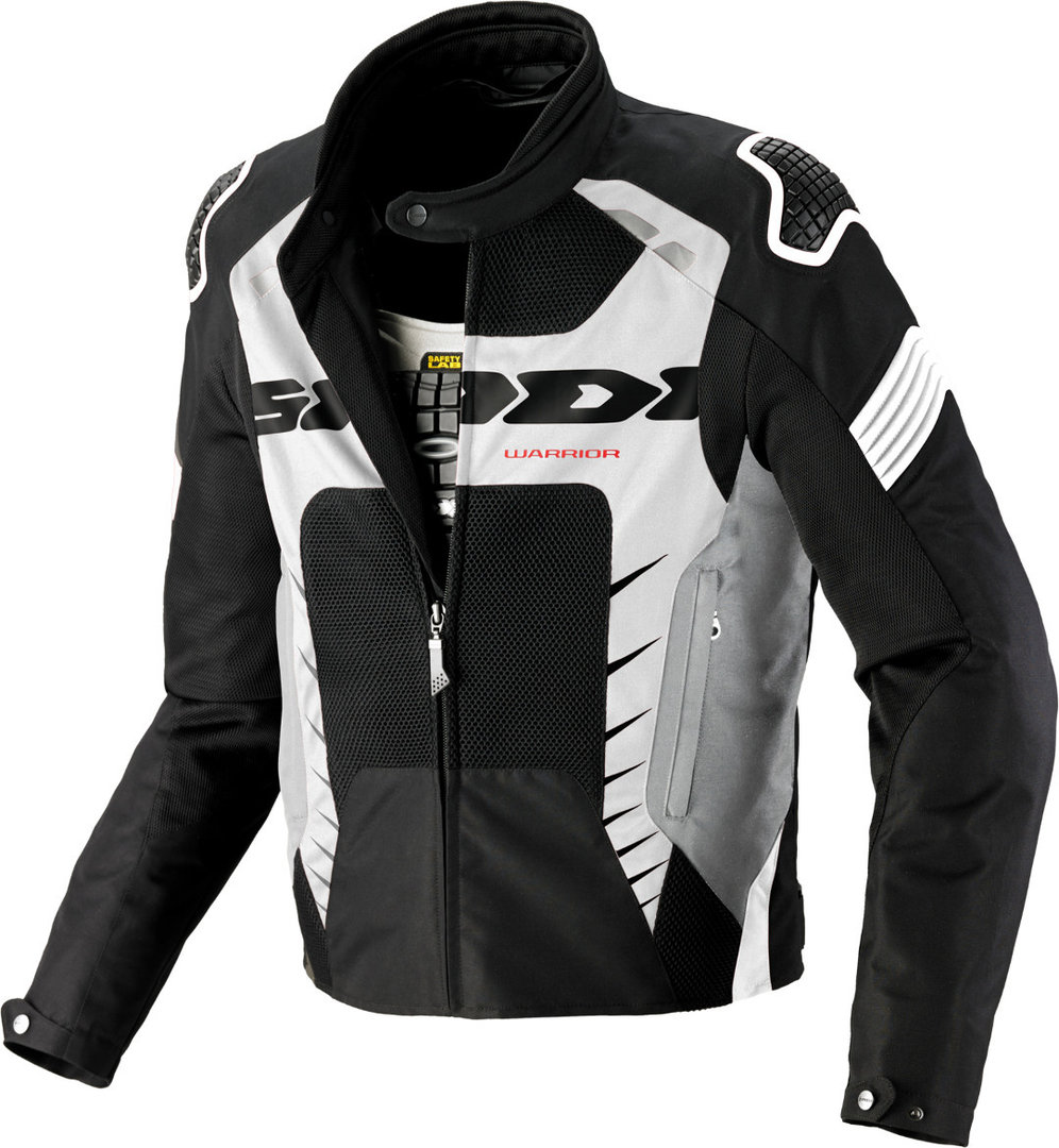 Spidi Warrior Net 2 Motorrad Textiljacke- schwarz-weiss- Grsse M- schwarz-weiss- Grsse M Motorrad
