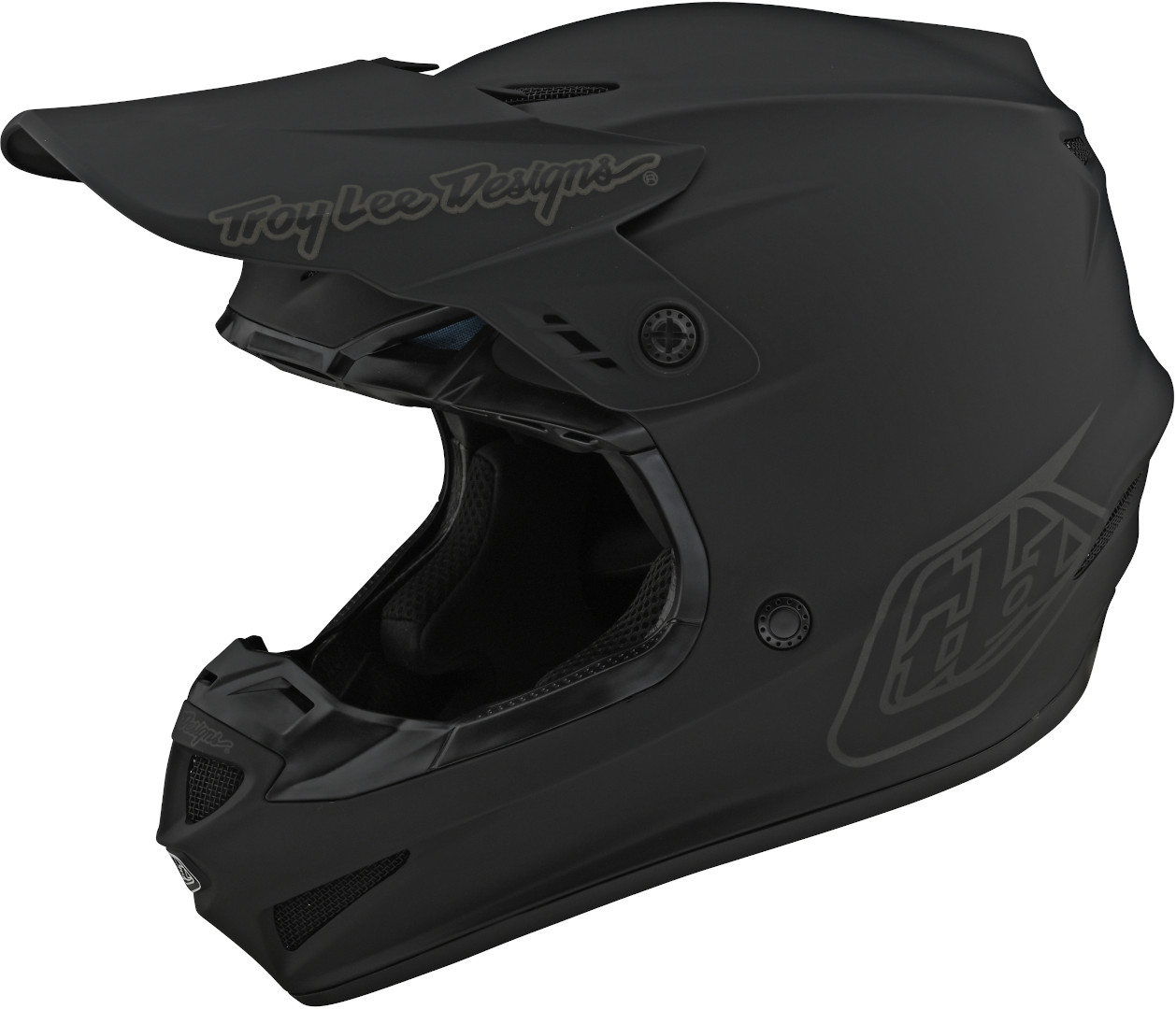 Troy Lee Designs GP Mono Jugend Motocross Helm- schwarz- Grsse L- schwarz- Grsse L Motorrad