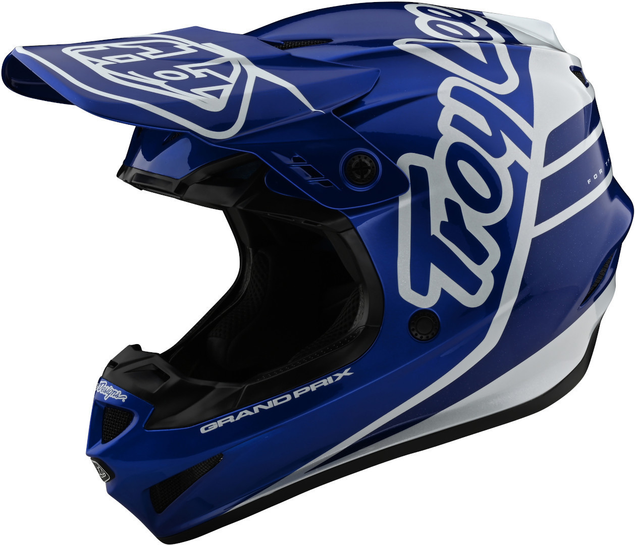 Troy Lee Designs GP Silhouette Motocross Helm- weiss-trkis-blau- Grsse S- weiss-trkis-blau- Grsse S Motorrad