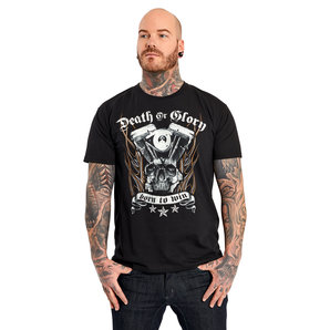 Art Worx Death or Glory T-Shirt Schwarz Louis Motorrad