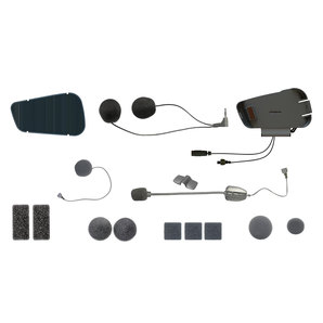 Audiokit für Cardo PACKTALK u- SMARTPACK mit Kabel- und Schwanenhalsmikrofon Motorrad