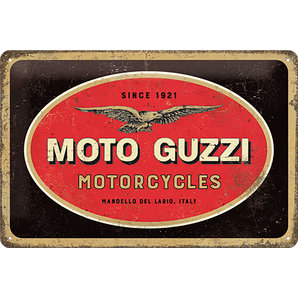 Blechschild Moto-Guzzi Logo Masse: 30x20cm Moto Guzzi Motorrad