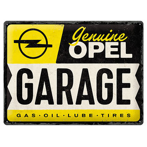 Blechschild OPEL Garage Masse (BxH): 40 x 30 cm Nostalgic Art Motorrad