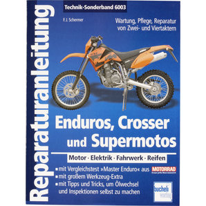 Bucheli Reparaturanleitung Enduros- Crosser und Supermotos- 176 S- Motobuch Verlag Motorrad