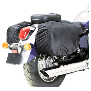 Regenhauben-Set Schwarz für Leder-Satteltaschen Louis Motorrad