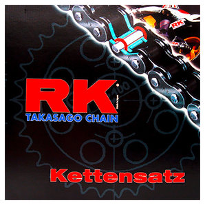 RK Kettensätze mit farbigen Ketten Kette- Ritzel- Kettenrad Motorrad