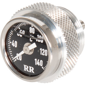 RR-Öltemperatur-Direktanzeiger für viele Fahrzeuge- Zifferblatt schwarz RR Motorrad