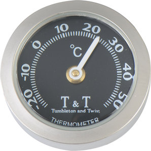 TundT Analog-Thermometer verschiedene Farben Tumbleton and Twist Motorrad