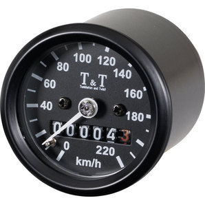 TundT mechanischer Tachometer -220 KM-H- k-Wert 1-4- M12 Tumbleton and Twist Motorrad
